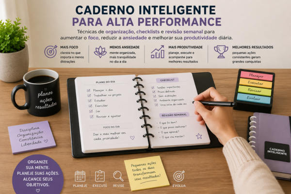 Caderno Inteligente para Alta Performance Técnicas de Organização que Funcionam